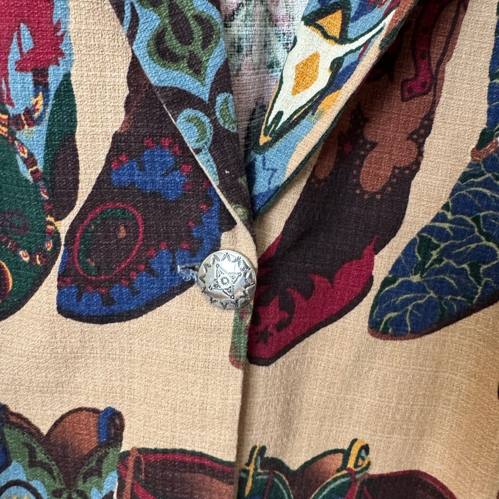 Colorful Patterned Women's Jacket - image 2